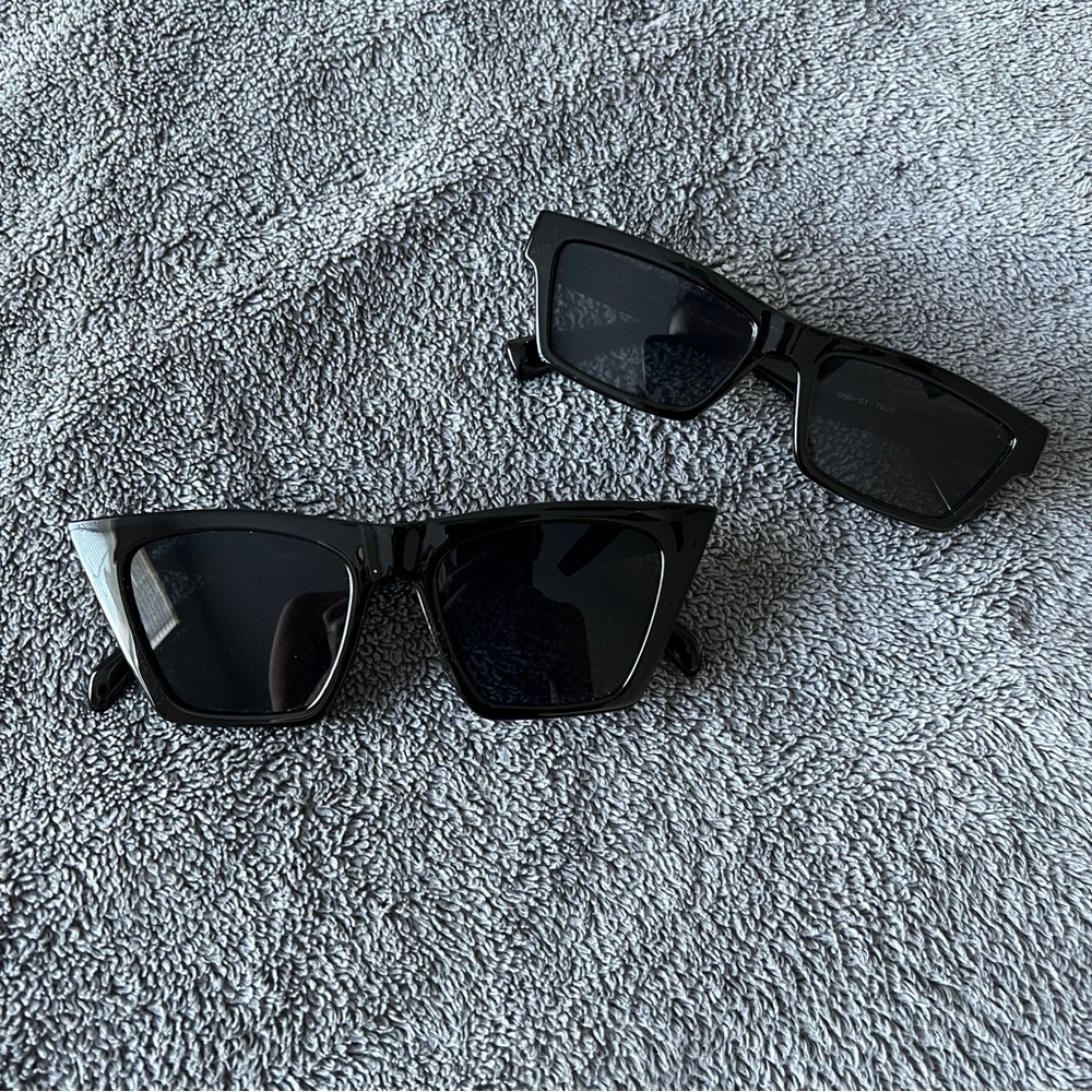 🔥Trendy Black Square Sunglasses Set
